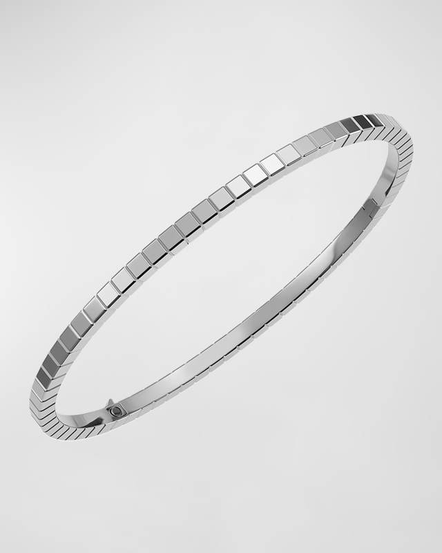Ice Cube 18K White Gold Bracelet, Size